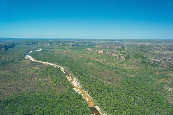 Aerial shot of East Alligator River