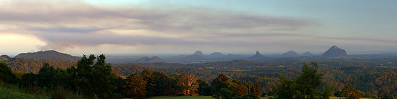 Sunset, Glasshouse Mountains, Queensland