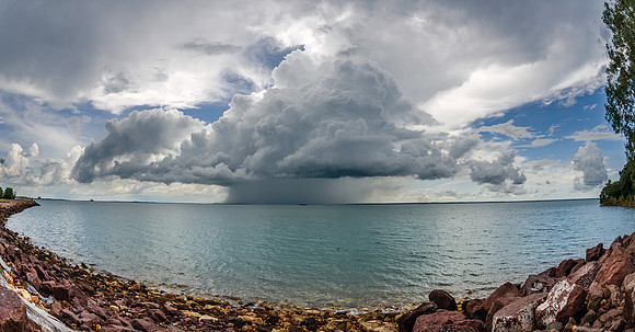 Cumulus Humilis, Darwin Harbour, 18 Dec 2014