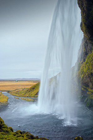 Seljalandsfoss, South East Iceland. smile emoticon A gorgeous waterfall you can walk behind.