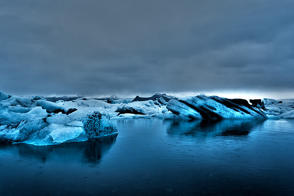 Pre Pre Dawn Jokulsarlon Glacial Lagoon